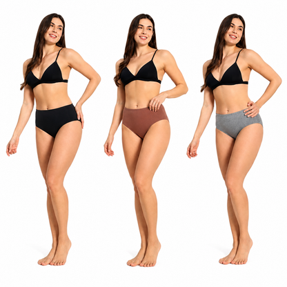 Petal Bliss Everyday Essential Collection Pack of 3 Assorted Panties