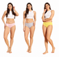 Petal Bliss Everyday Pastel Collection Pack of 3 Assorted Panties
